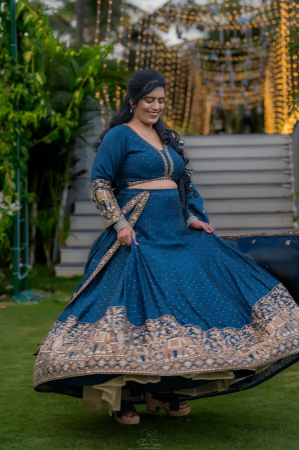 Mysore Silk Saree Portrait — 📍 Royal Suite · Kanjivaram & Jewels